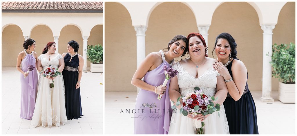 Bridesmaids and  bride. Photo by Angie Lilian