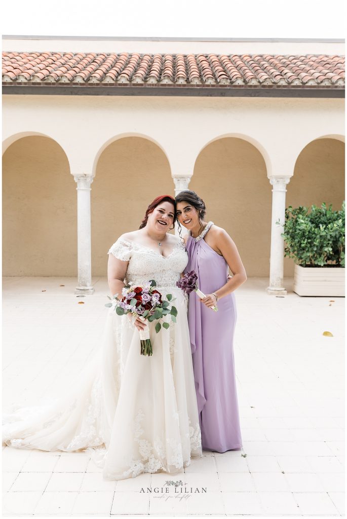 Maid of honor and bride. Photo by Angie Lilian